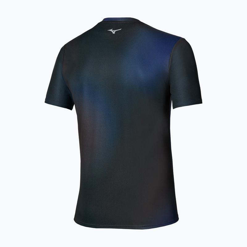 Herren-Laufshirt Mizuno Core Graphic Short Sleeve black/blue 2