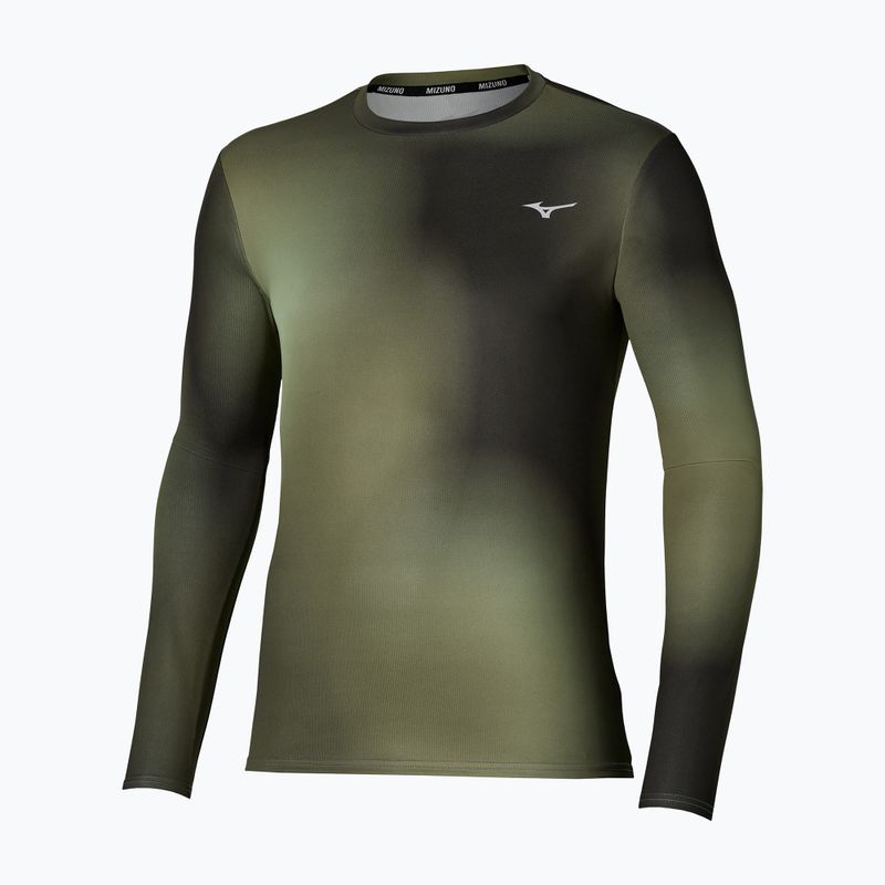 Lauf-Langarmshirt für Herren Mizuno Core Graphic Long Sleeve Tee Forest Night