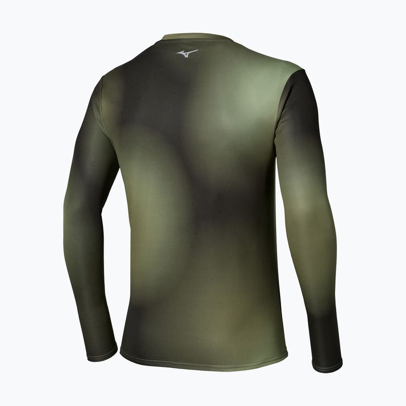 Lauf-Langarmshirt für Herren Mizuno Core Graphic Long Sleeve Tee Forest Night 2