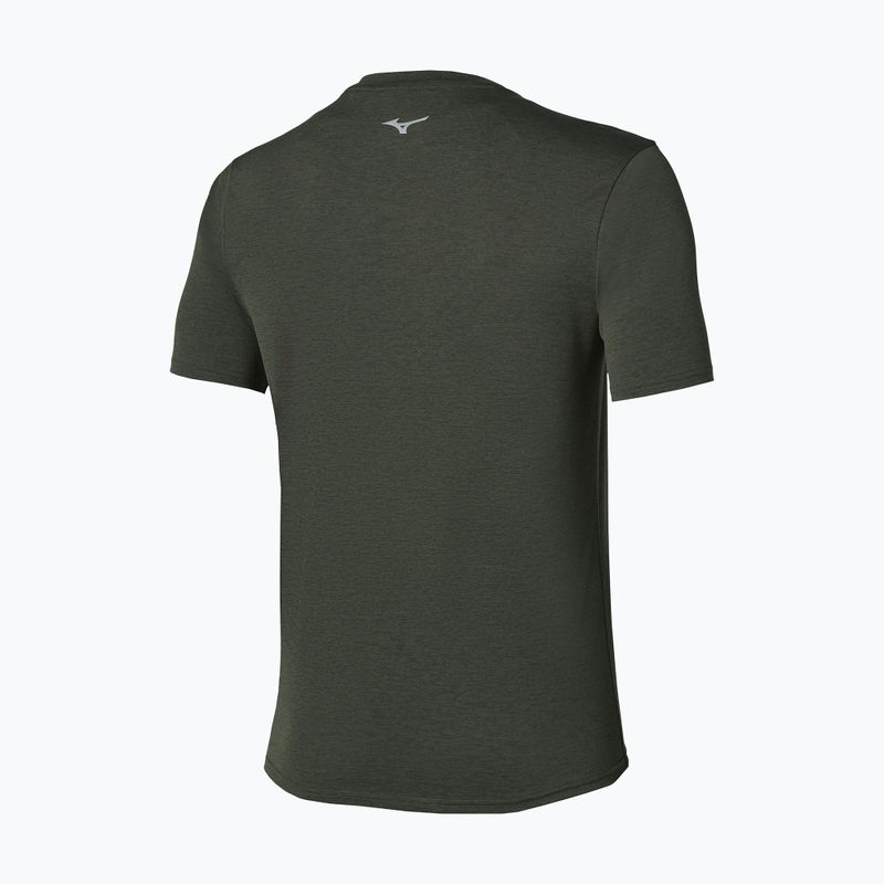 Herren-Laufshirt Mizuno Core Impulse Short Sleeve Tee forest night 2