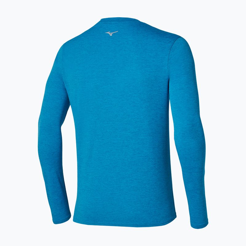 Lauf-Langarmshirt für Herren Mizuno Core Impulse Long Sleeve Tee blue jewel 2