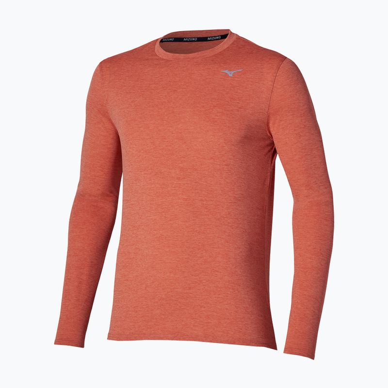Lauf-Langarmshirt für Herren Mizuno Core Impulse Long Sleeve Tee ginger