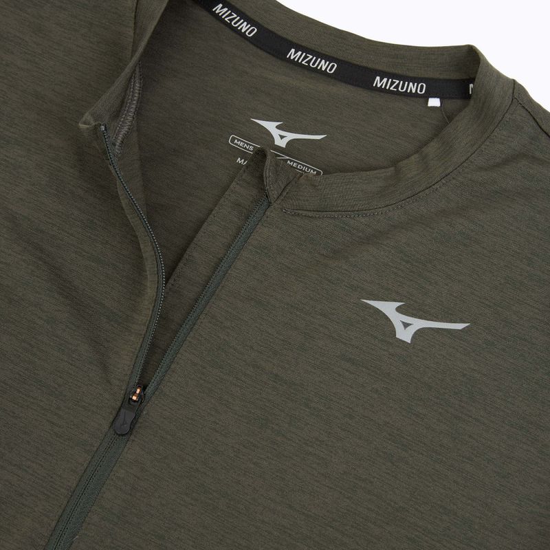 Laufsweatshirt für Herren Mizuno Core Impulse Half Zip Long Sleeve Tee forest night 3