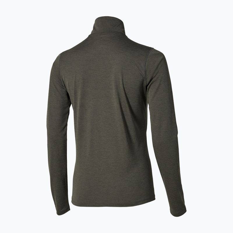 Laufpullover für Damen Mizuno Core Impulse Half Zip Long Sleeve Tee forest night 2
