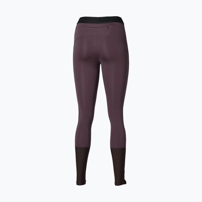 Damenlaufleggings Mizuno Core Impulse Long Tight raisin 2