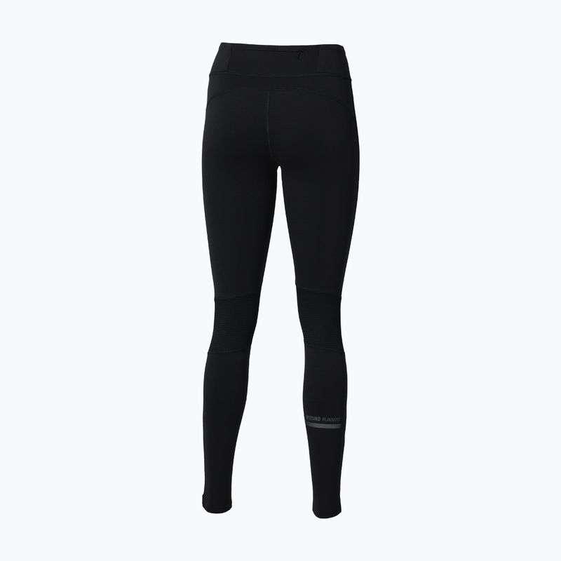 Damenlaufleggings Mizuno Active Warmalite Long Tight black 2