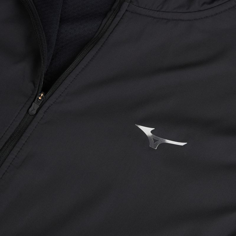 Laufjacke für Herren Mizuno Active Warmalite Hybrid Full Zip Hooded Long Sleeve Top black 3