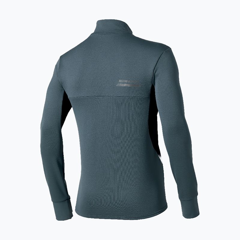 Laufsweatshirt für Herren Mizuno Active Warmalite Half Zip Long Sleeve Top dark slate 2