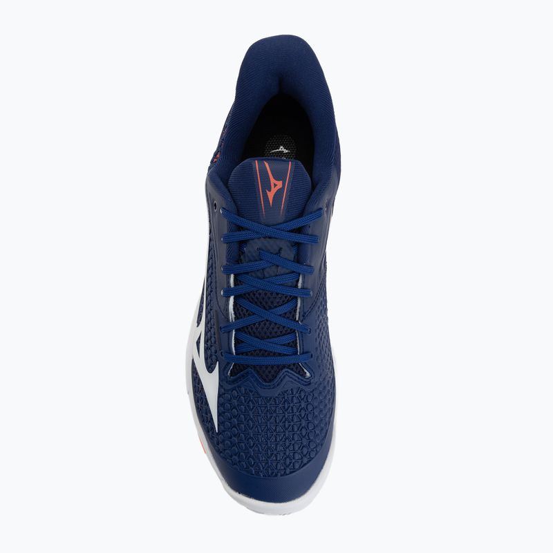 Herren-Tennisschuhe Mizuno Wave Exceed Tour 7 CC beacon blue/white/lava orange 5