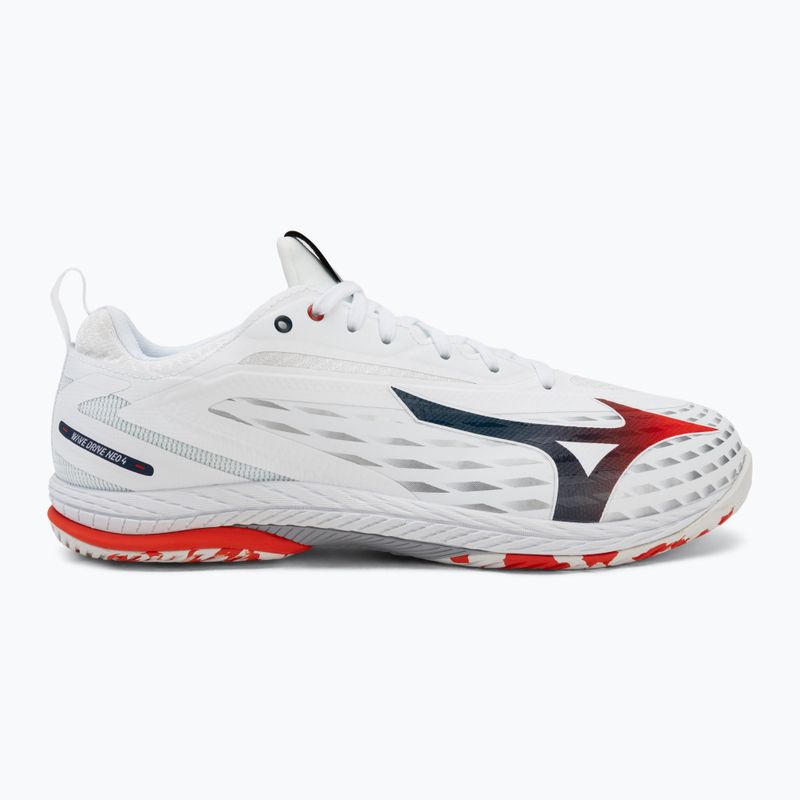 Herren-Tennisschuhe Mizuno Wave Drive Neo 4 white/insignia blue/orange 2