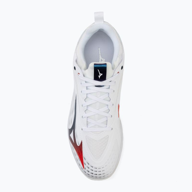 Herren-Tennisschuhe Mizuno Wave Drive Neo 4 white/insignia blue/orange 5