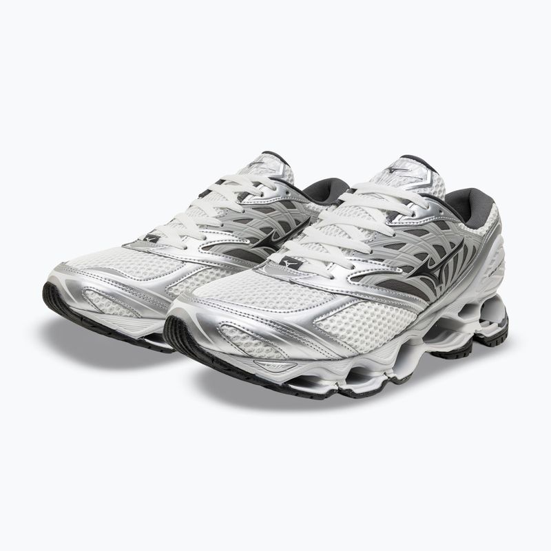 Schuhe Mizuno Wave Prophecy LS gf white/iron gate/silver 3