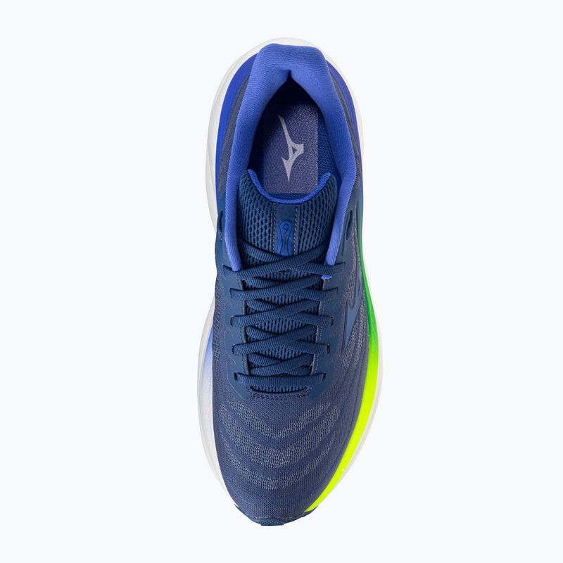 Herren-Laufschuhe Mizuno Wave Sky 9 estate blue/sirius/lightning yellow 5
