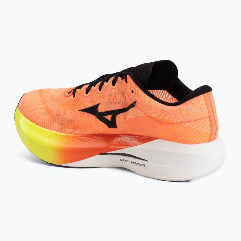Laufschuhe Mizuno Hyperwarp Pure lava orange/black/lightning yellow 3
