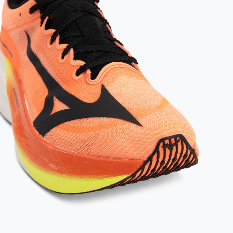 Laufschuhe Mizuno Hyperwarp Elite lava orange/black/lightning yellow 7