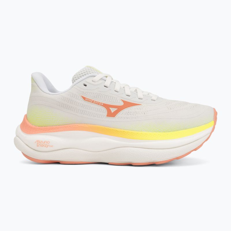 Laufschuhe für Damen Mizuno Wave Sky 9 gf white/desert flower/lime pulp 2