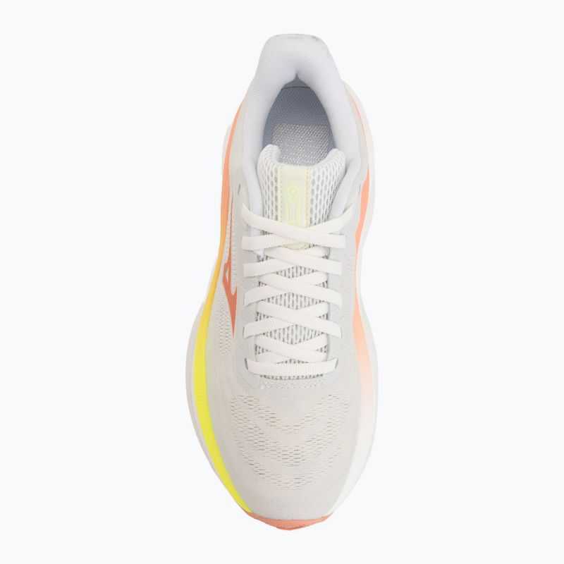 Laufschuhe für Damen Mizuno Wave Sky 9 gf white/desert flower/lime pulp 5