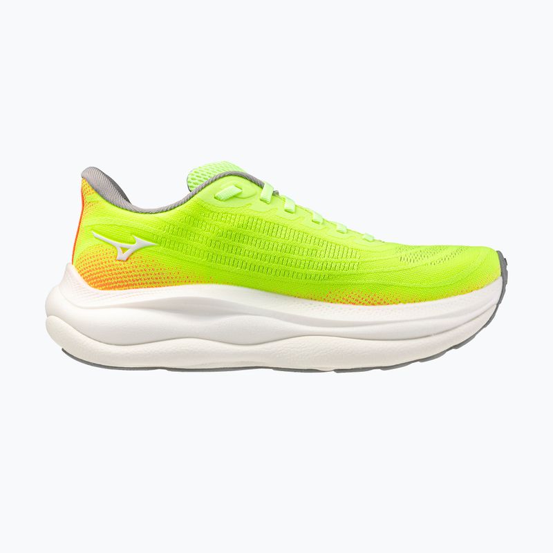 Laufschuhe für Damen Mizuno Wave Sky 9 lime pulp/white/flamingo coral 2