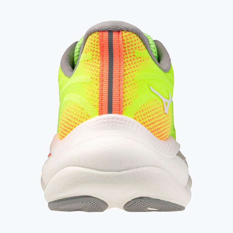 Laufschuhe für Damen Mizuno Wave Sky 9 lime pulp/white/flamingo coral 3