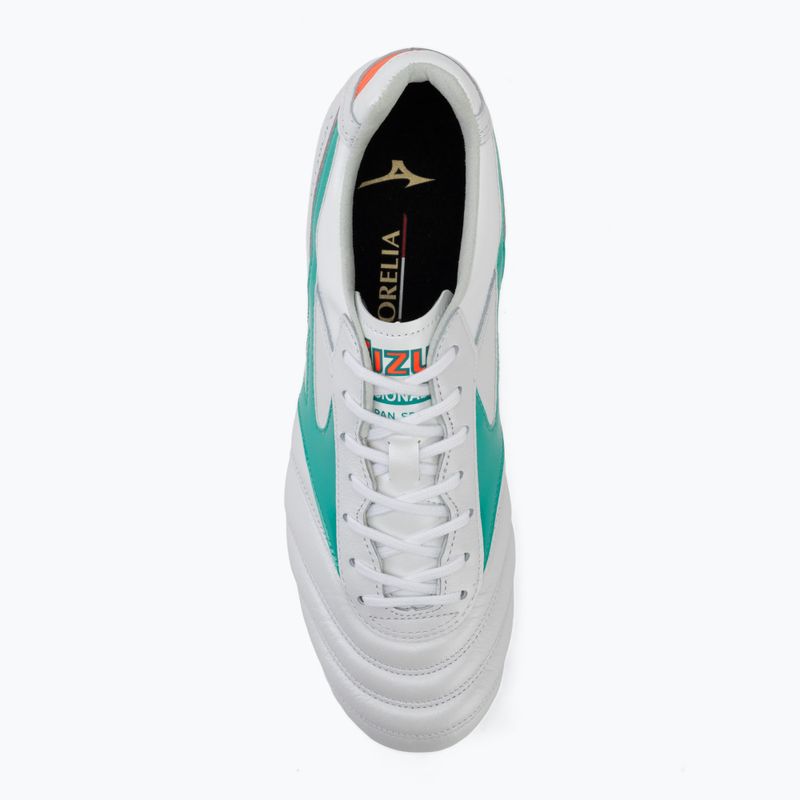 Fußballschuhe Mizuno Morelia II Japan FG white/arcadia/lava orange 5