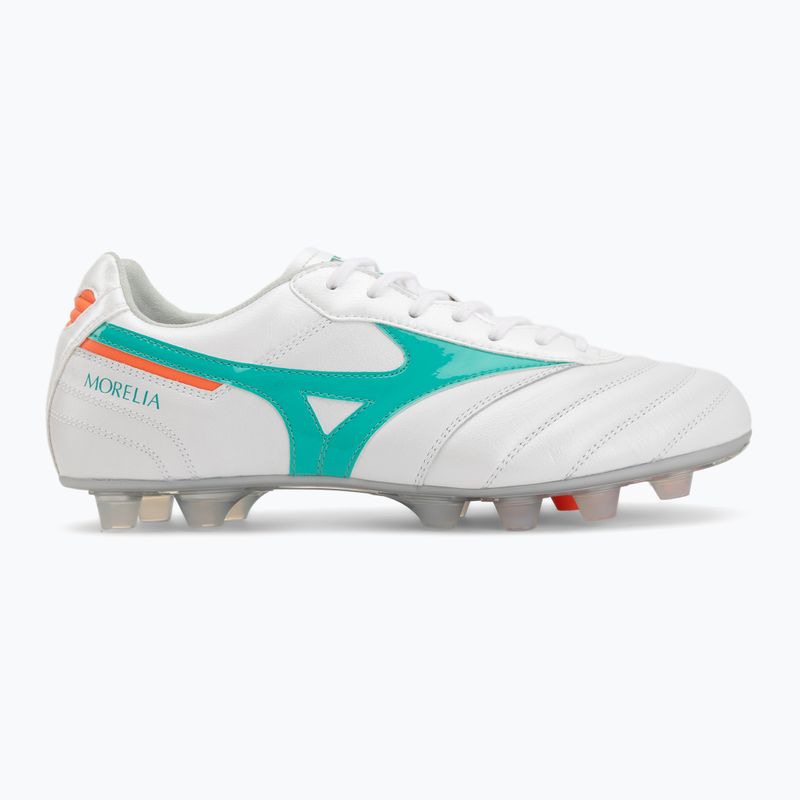 Fußballschuhe Mizuno Morelia II Elite FG white/arcadia/lava orange 2