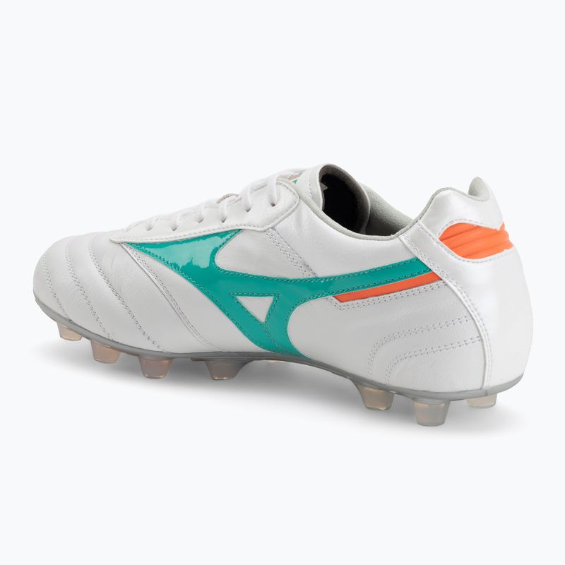 Fußballschuhe Mizuno Morelia II Elite FG white/arcadia/lava orange 3