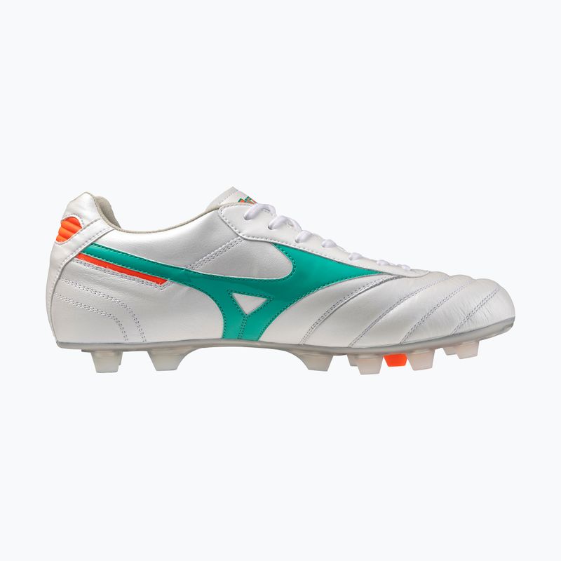 Fußballschuhe Mizuno Morelia II Elite FG white/arcadia/lava orange 2