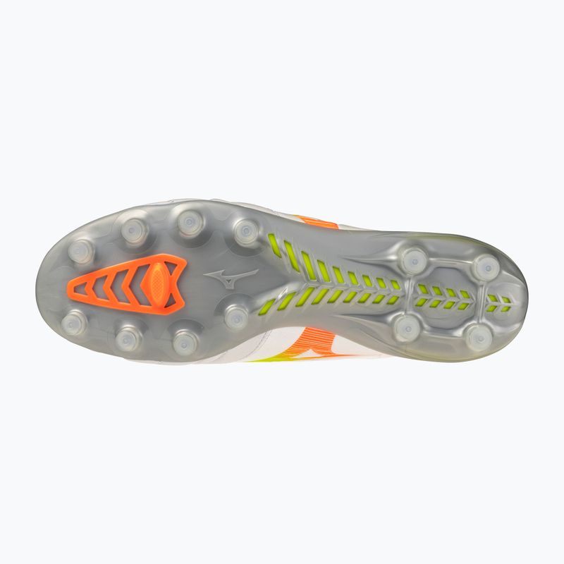 Fußballschuhe Mizuno Monarcida Neo III Elite FG white/evening primrose/lava orange 2