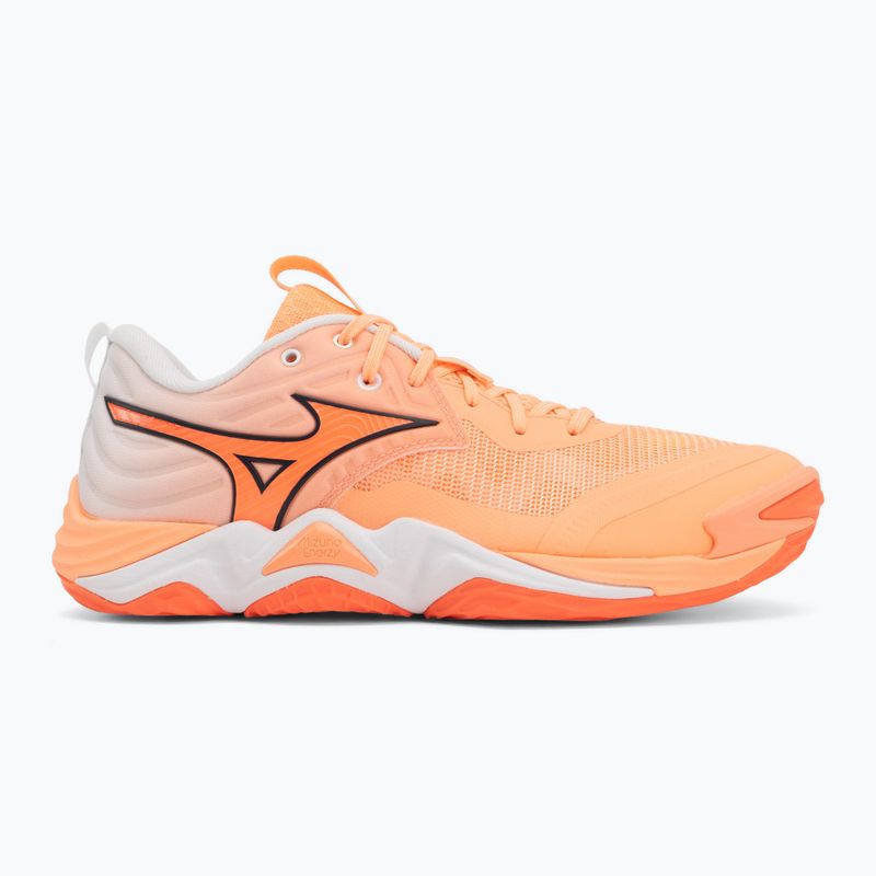 Volleyballschuhe Mizuno Wave Momentum Elite flamingo coral/lava orange/white 2