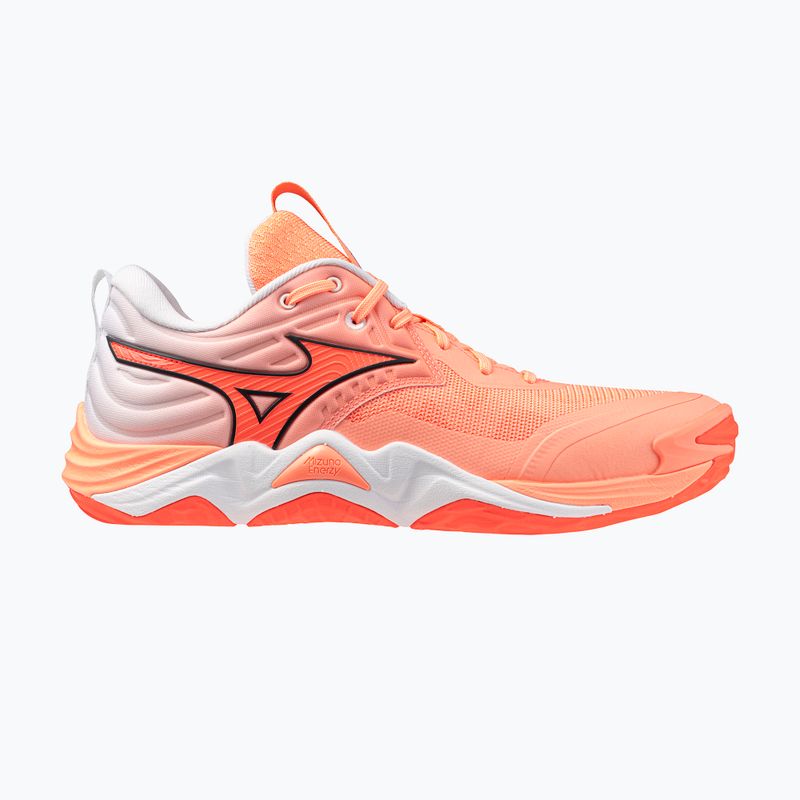 Volleyballschuhe Mizuno Wave Momentum Elite flamingo coral/lava orange/white