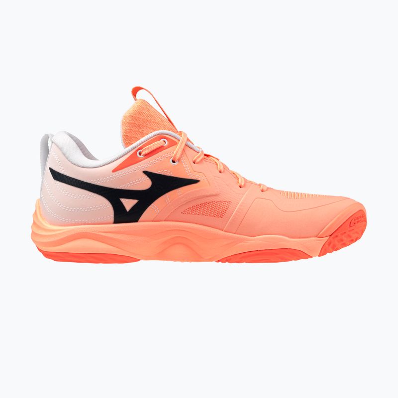 Volleyballschuhe Mizuno Wave Momentum Elite flamingo coral/lava orange/white 2