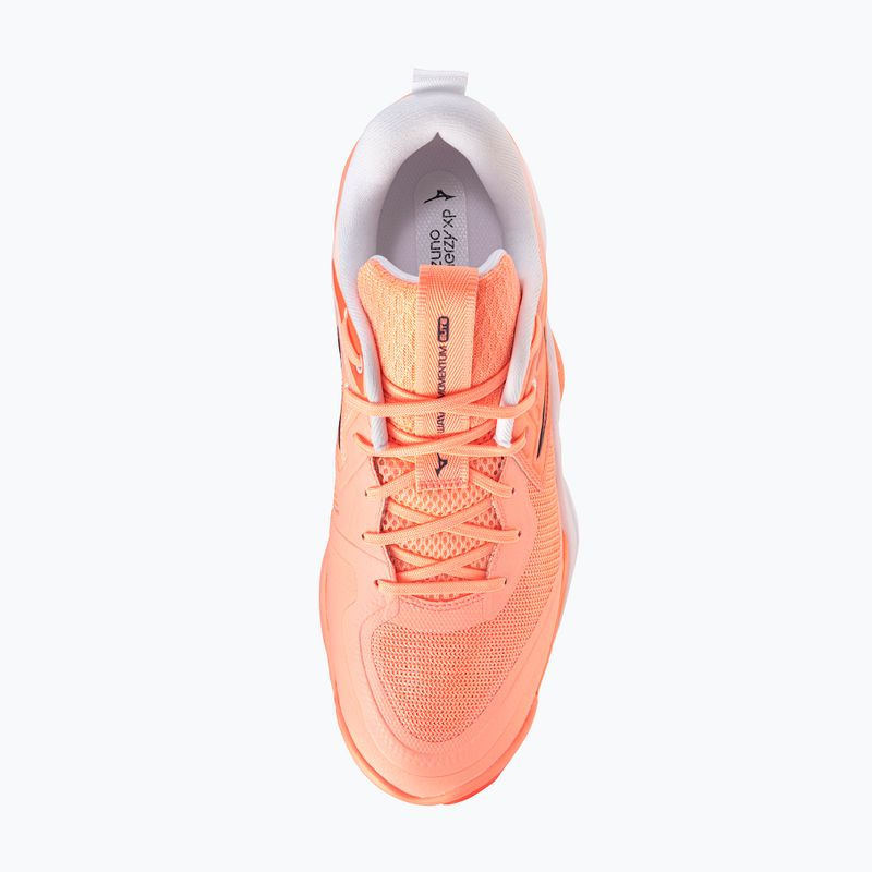 Volleyballschuhe Mizuno Wave Momentum Elite flamingo coral/lava orange/white 5