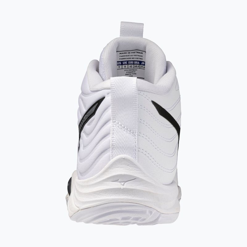 Volleyballschuhe Mizuno Wave Momentum Elite Mid white/metallic gray/black 3