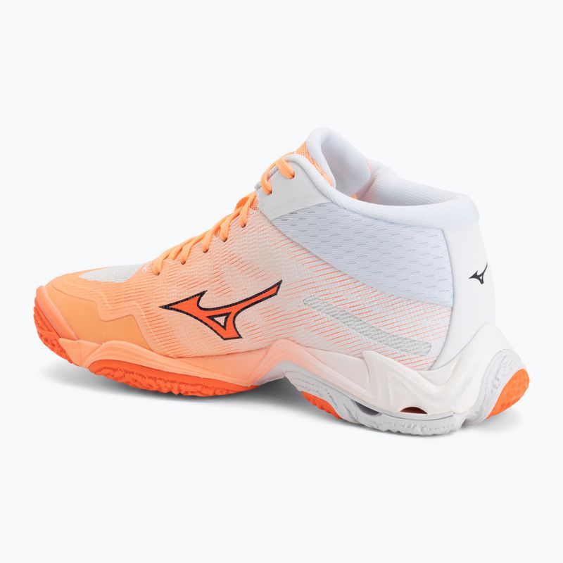 Volleyballschuhe Mizuno Wave Lightning Elite Mid Flamingo Coral/Lava Orange/White 3