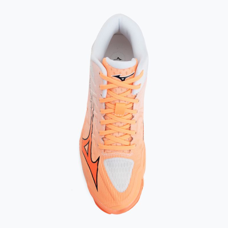 Volleyballschuhe Mizuno Wave Lightning Elite Mid Flamingo Coral/Lava Orange/White 5