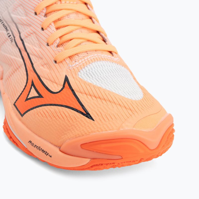 Volleyballschuhe Mizuno Wave Lightning Elite Mid Flamingo Coral/Lava Orange/White 7