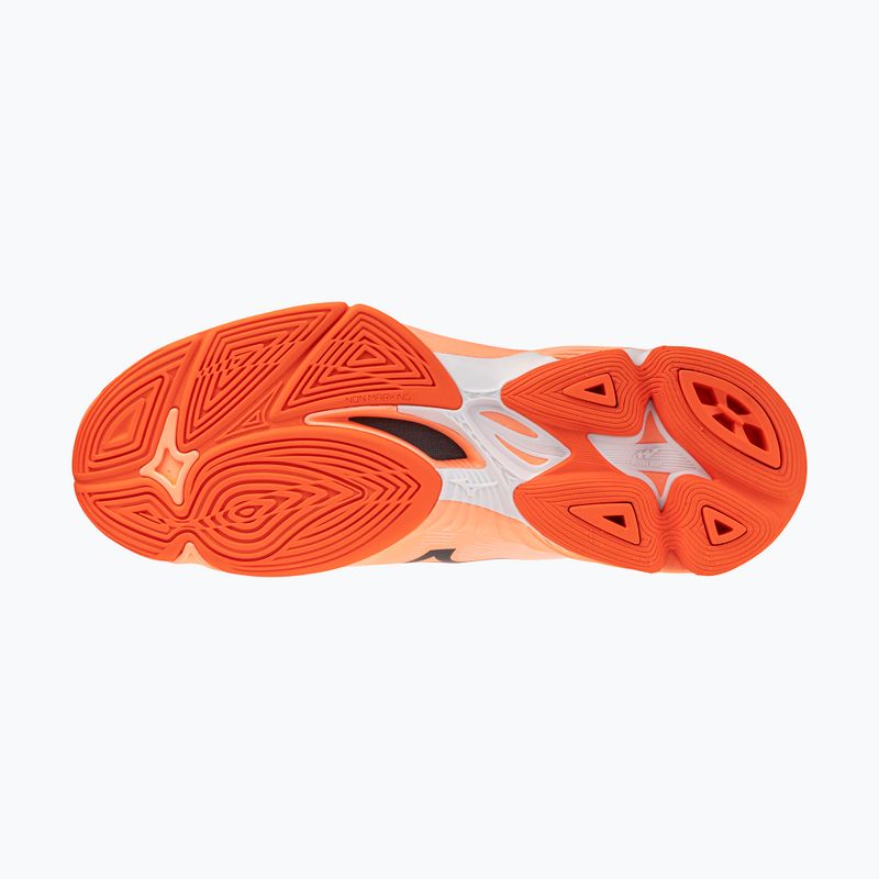 Volleyballschuhe Mizuno Wave Lightning Pro Mid flamingo coral/carbon/white 5