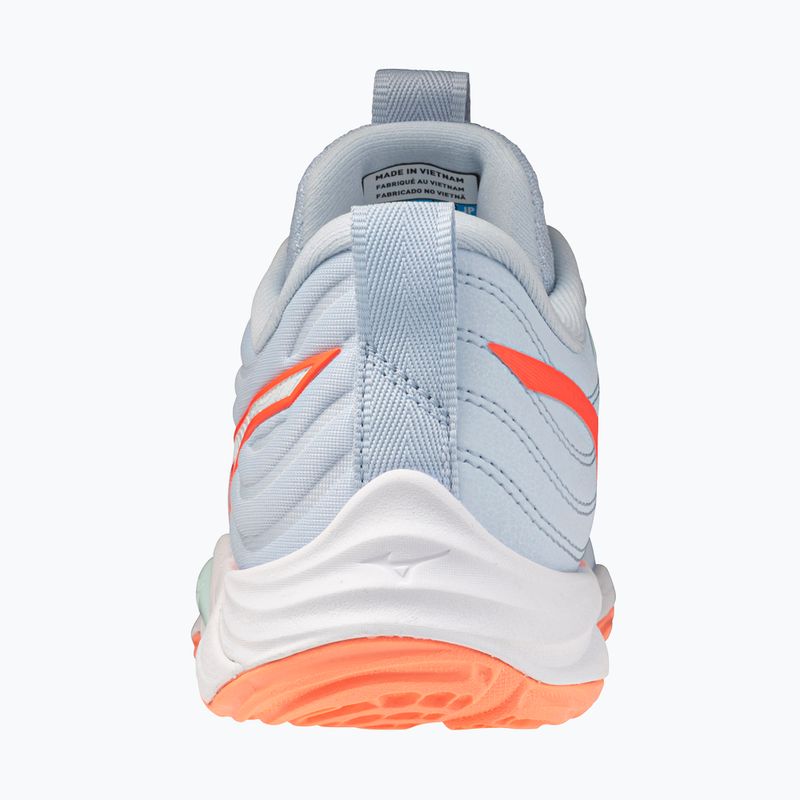 Damen-Volleyballschuhe Mizuno Wave Momentum Elite blue finch/white/lava orange 3