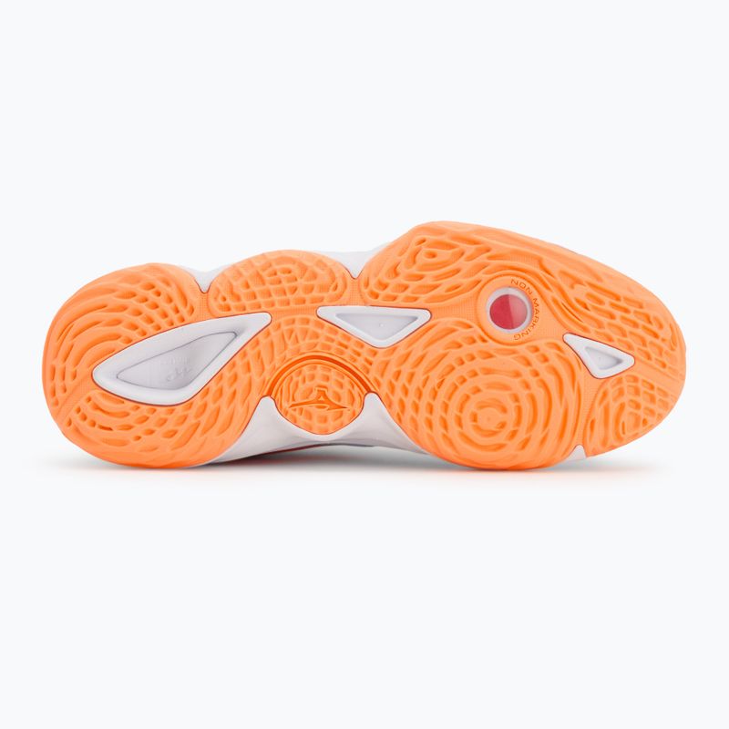 Damen-Volleyballschuhe Mizuno Wave Momentum Elite blue finch/white/lava orange 4