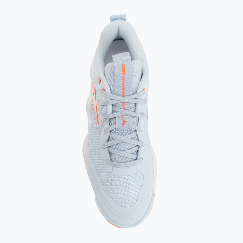 Damen-Volleyballschuhe Mizuno Wave Momentum Elite blue finch/white/lava orange 5