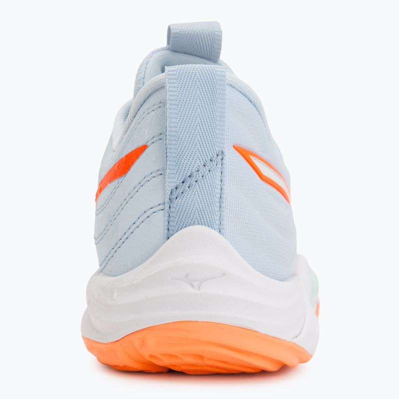 Damen-Volleyballschuhe Mizuno Wave Momentum Elite blue finch/white/lava orange 6