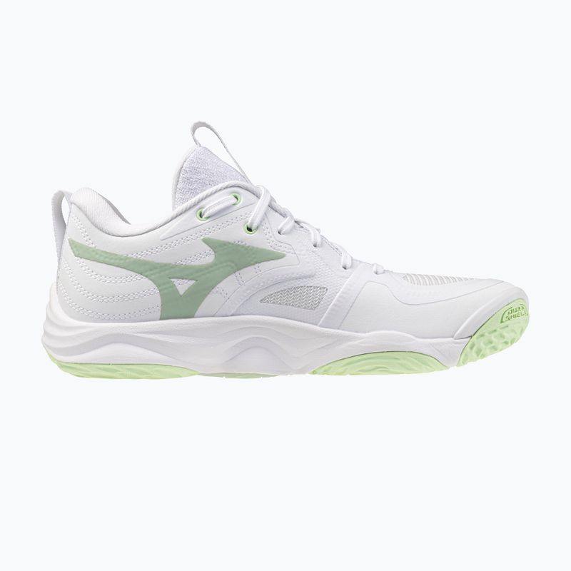 Damen-Volleyballschuhe Mizuno Wave Momentum Elite white/balsam green/ambrosia 2
