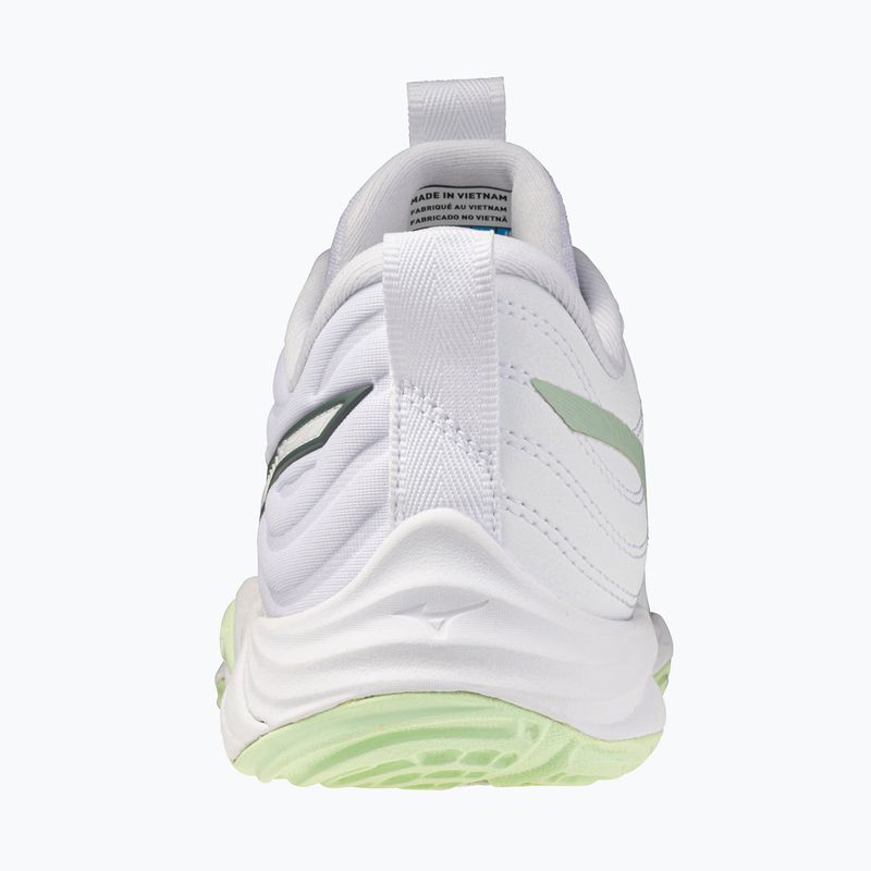 Damen-Volleyballschuhe Mizuno Wave Momentum Elite white/balsam green/ambrosia 3