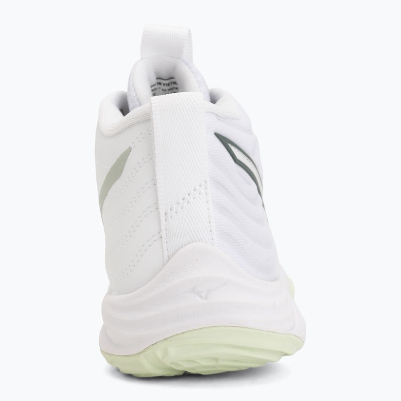Damen-Volleyballschuhe Mizuno Wave Momentum Elite Mid white/balsam green/ambrosia 6