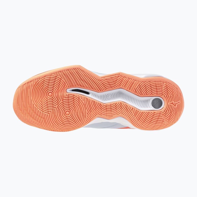 Damen-Volleyballschuhe Mizuno Wave Momentum Pro blue finch/lava orange/flamingo coral 4