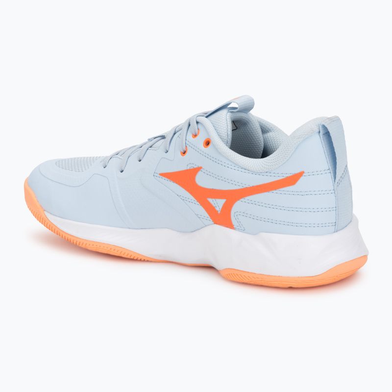 Damen-Volleyballschuhe Mizuno Wave Momentum Pro blue finch/lava orange/flamingo coral 3