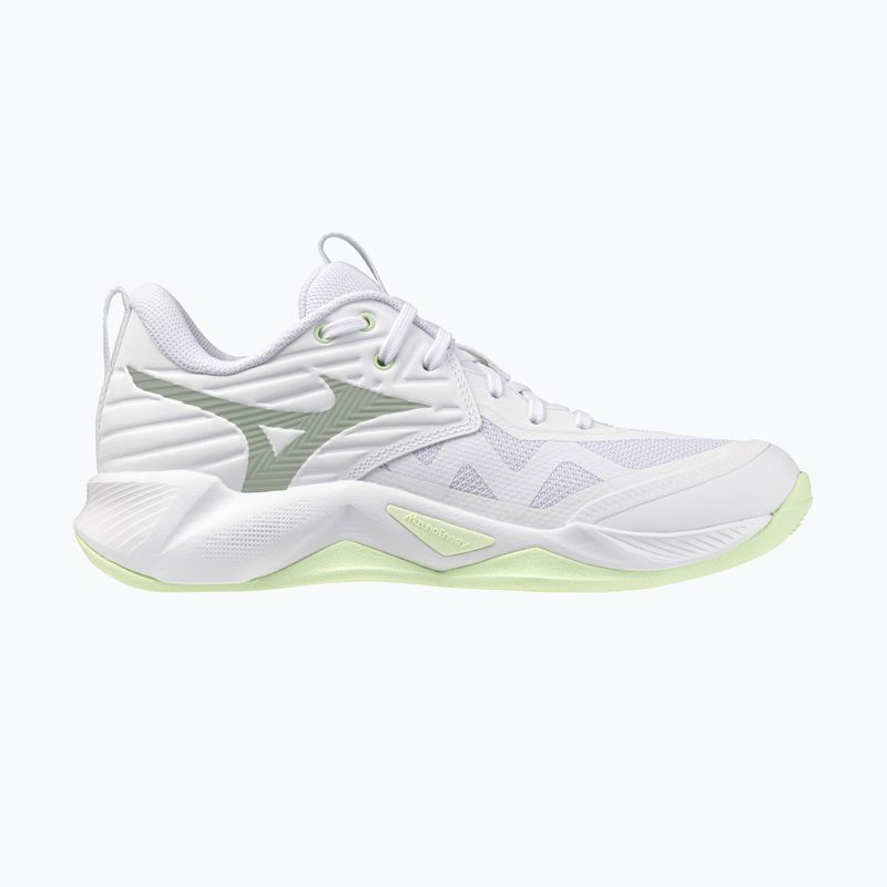 Damen-Volleyballschuhe Mizuno Wave Momentum Pro white/aqua gray/ambrosia