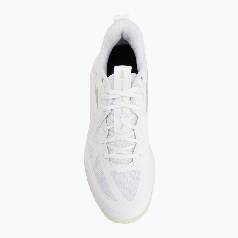 Damen-Volleyballschuhe Mizuno Wave Momentum Pro white/aqua gray/ambrosia 5