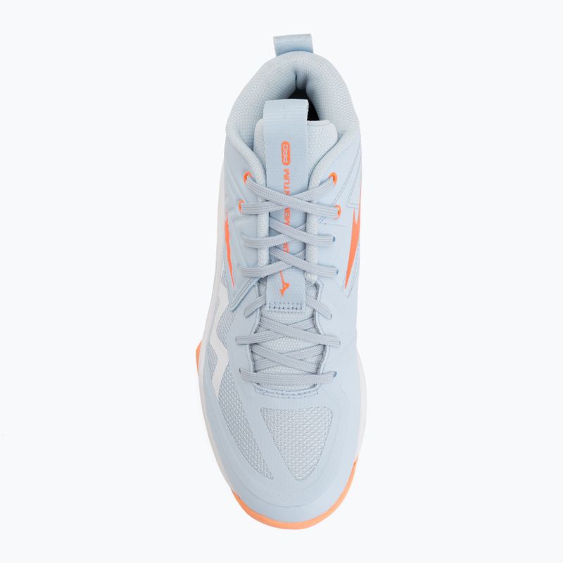 Damen-Volleyballschuhe Mizuno Wave Momentum Pro Mid blue finch/lava orange/flamingo coral 5