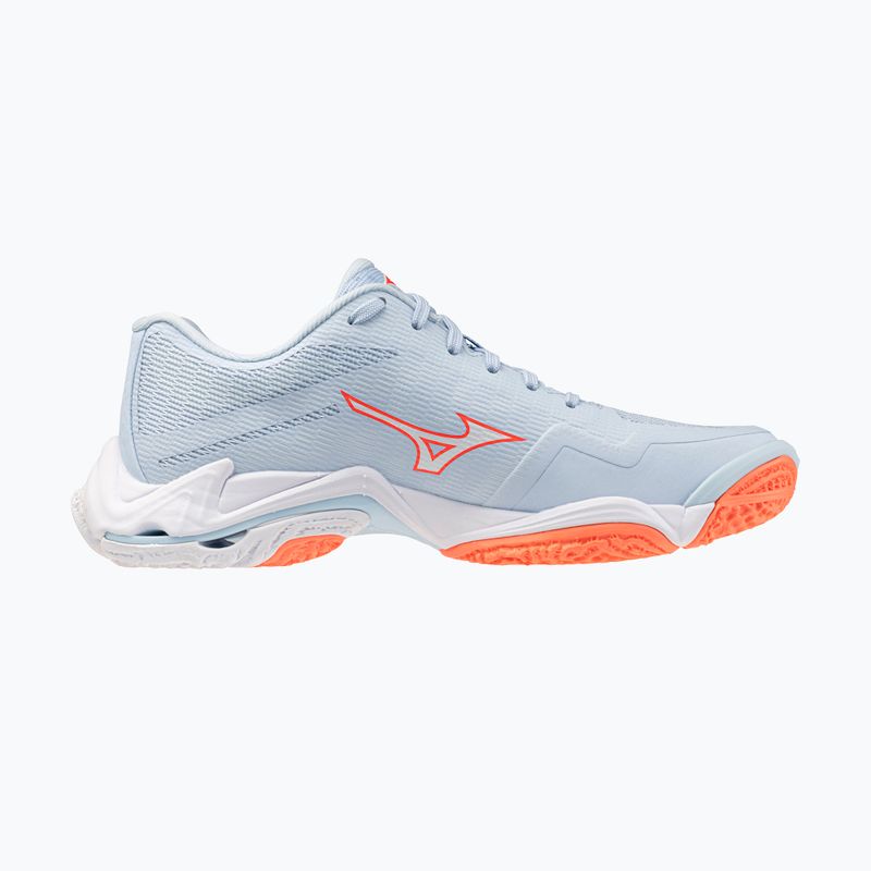 Damen-Volleyballschuhe Mizuno Wave Lightning Elite blue finch/white/lava orange 2